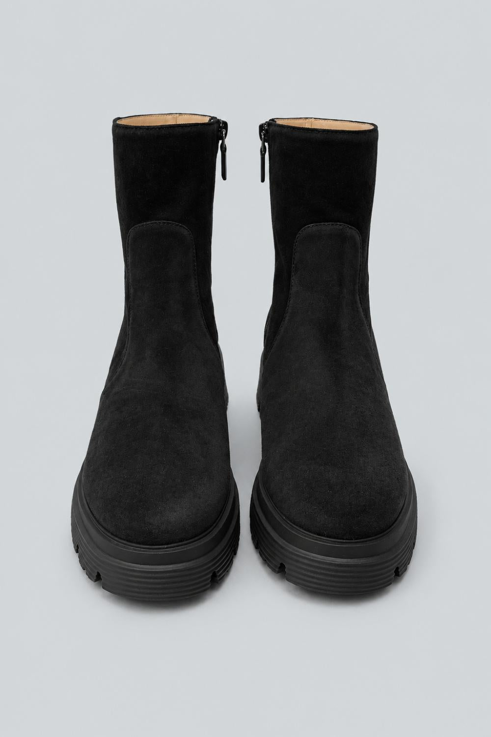 Women’s Husdon Lite Zip Booties - Black Suede - 9 - Bootie