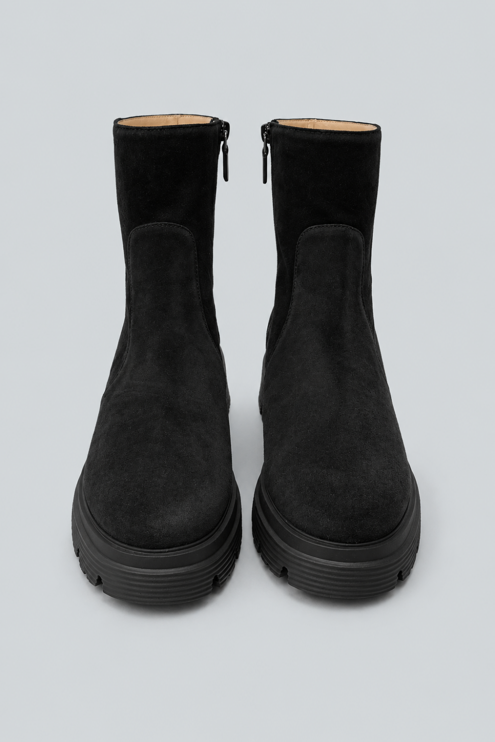 Women’s Husdon Lite Zip Booties - Black Suede - 9 - Bootie