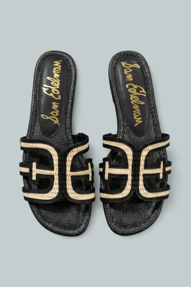 Women’s Irina Slide Sandals - Linen/Black - Sandal