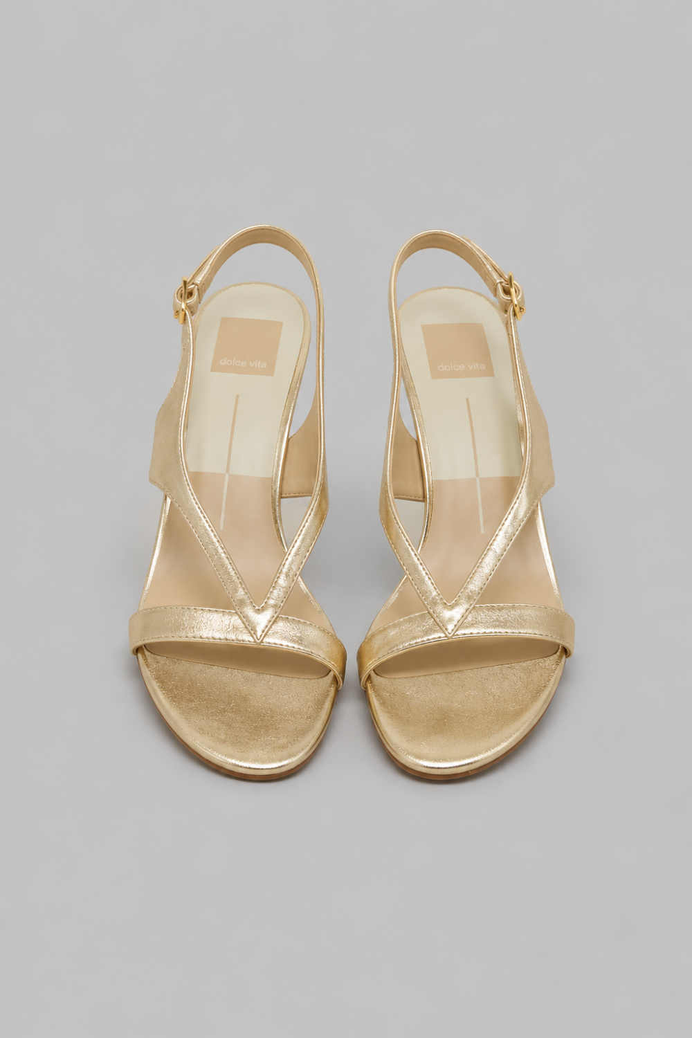 Women’s Izela Slingback Sandals - Gold Leather - 7 - Slingback