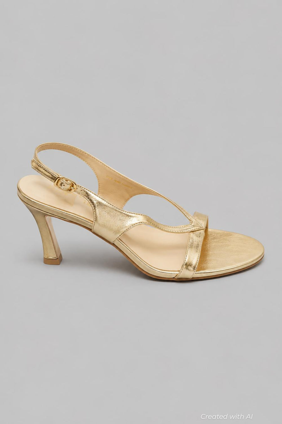 Women’s Izela Slingback Sandals - Gold Leather - 7 - Slingback