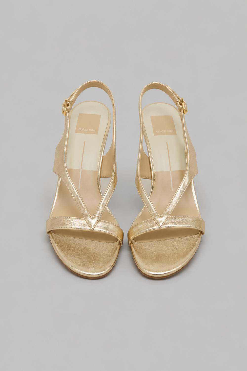 Women’s Izela Slingback Sandals - Gold Leather - 7 - Slingback