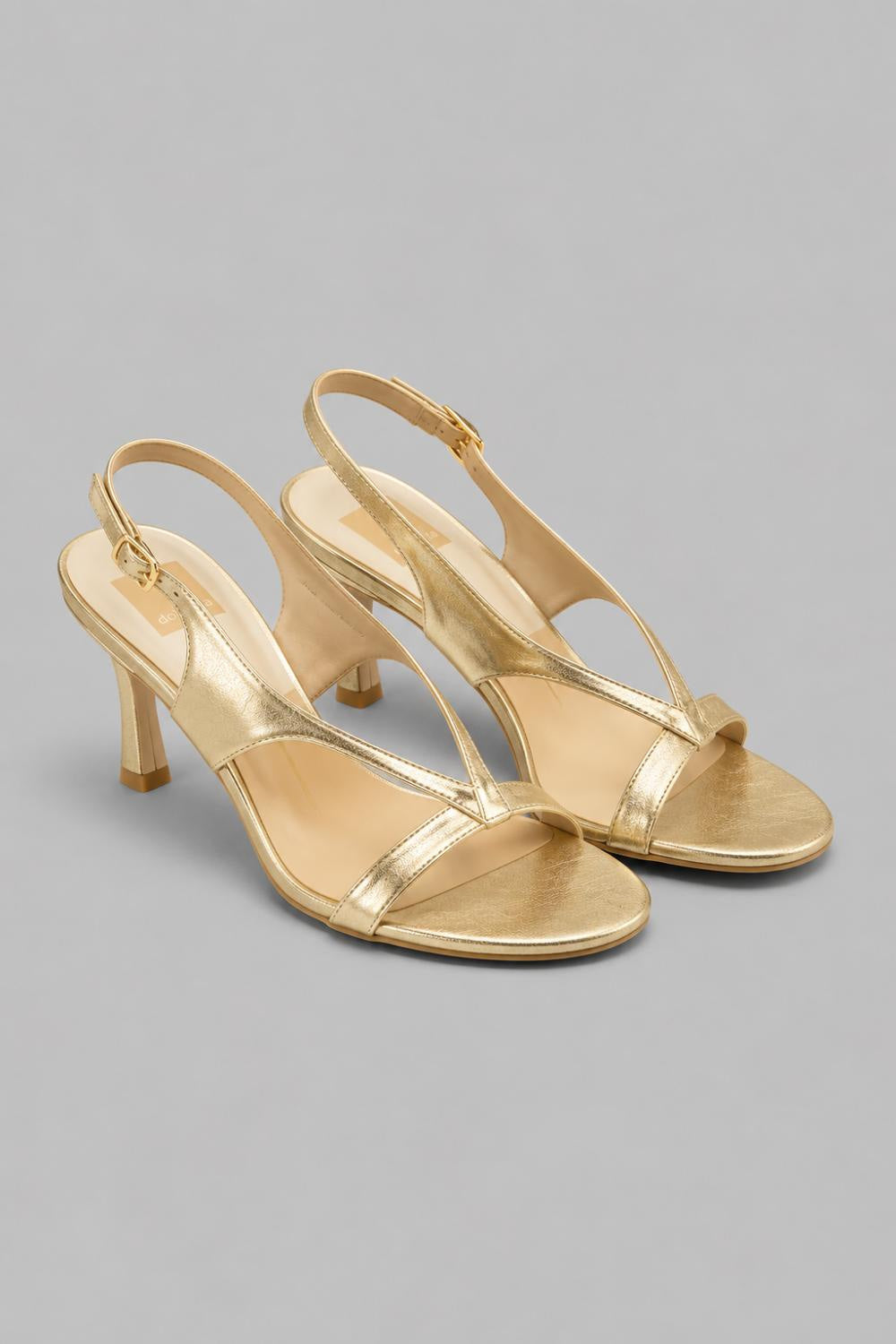 Women’s Izela Slingback Sandals - Gold Leather - 7 - Slingback