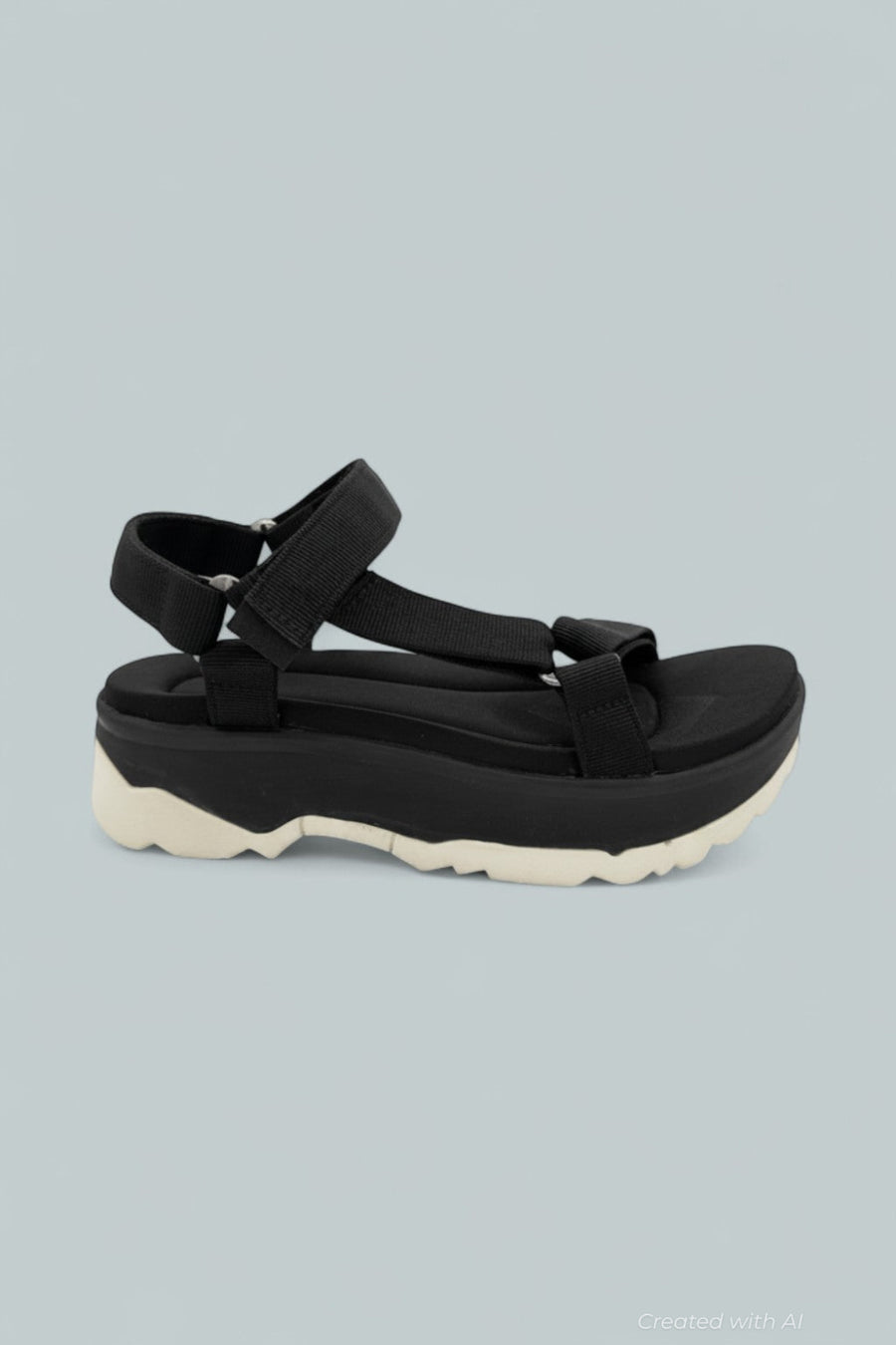 Women’s Jadito Universal Strappy Platform Sandals - Black - 8 - Sandals