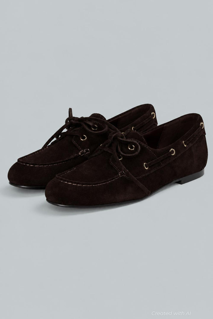 Women’s Jamie Boat Shoes - Dark Carob - Slip-On