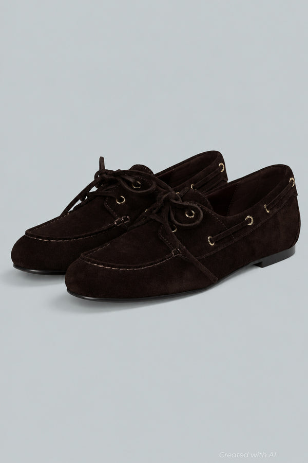 Women’s Jamie Boat Shoes - Dark Carob - Slip-On
