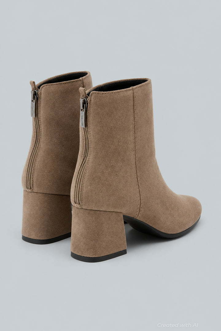 Women’s Jason City Dry Suede Ankle Boots - Caribou - 10 - Bootie