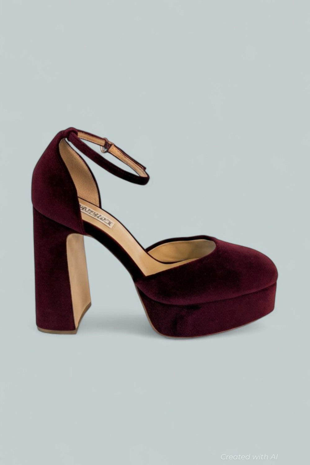 Women’s Jayda Platform Pumps - Wine Velvet - Heels