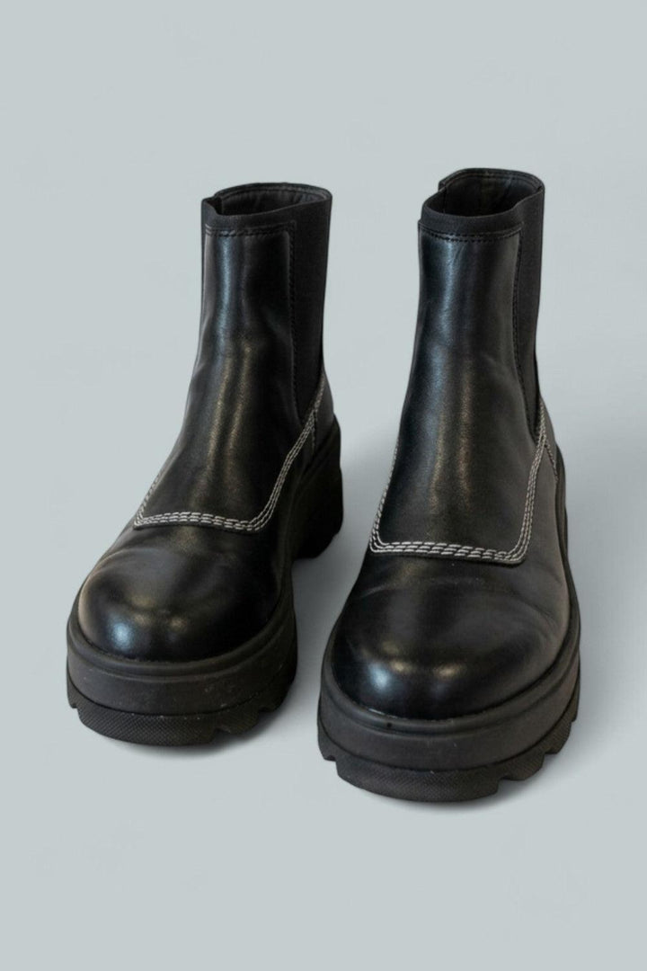 Women’s Joan Frwd Platform Chelsea Boots - Black/Bleached Ceramic - 8 - Boots