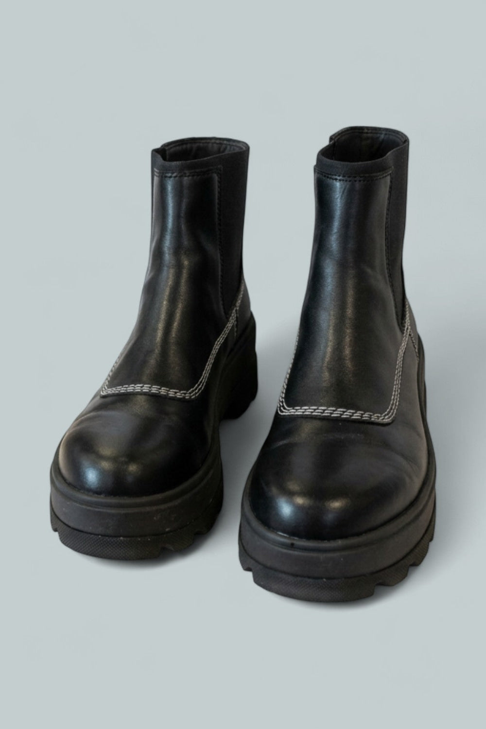 Women’s Joan Frwd Platform Chelsea Boots - Black/Bleached Ceramic - 8 - Boots