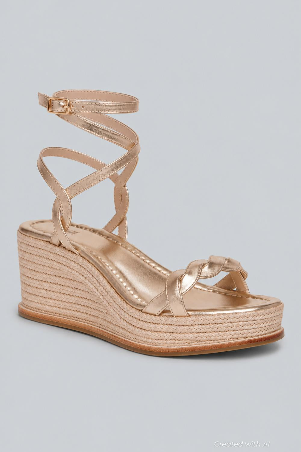 Women’s Joanna Wedge Sandals - Light Gold - 9.5 - Sandal