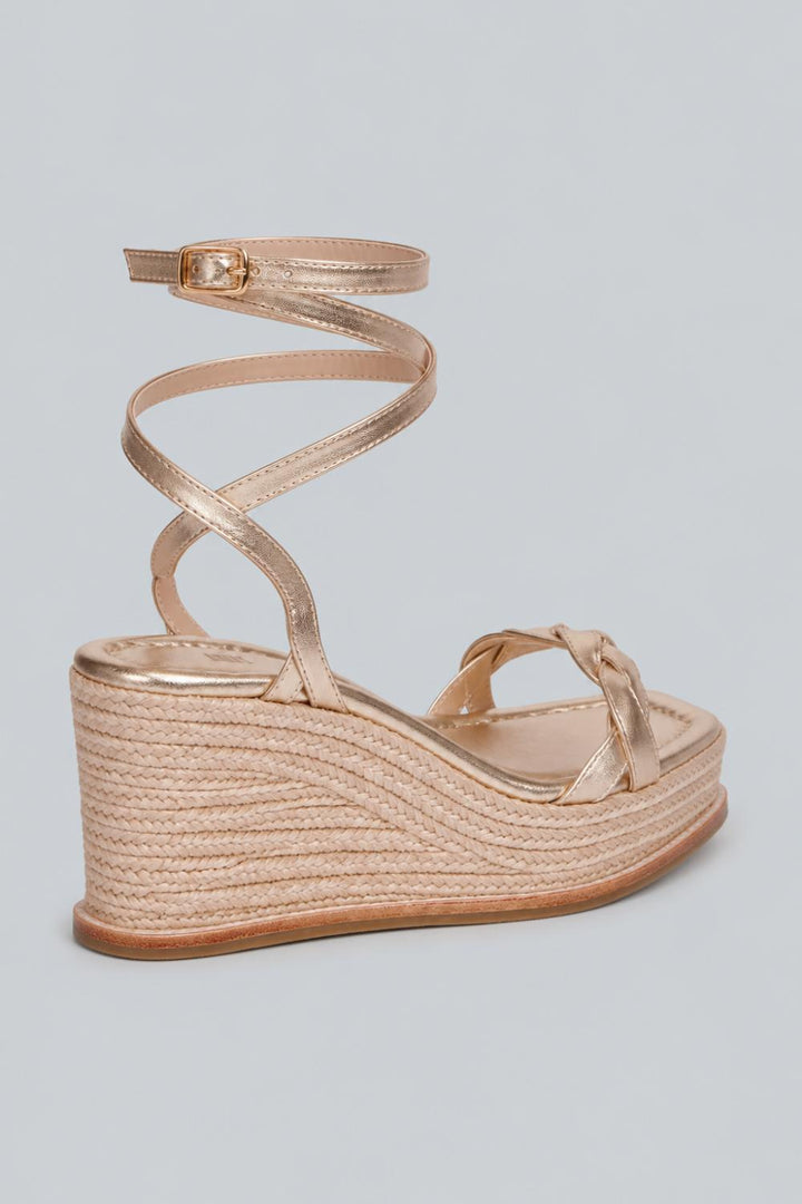 Women’s Joanna Wedge Sandals - Light Gold - 9.5 - Sandal