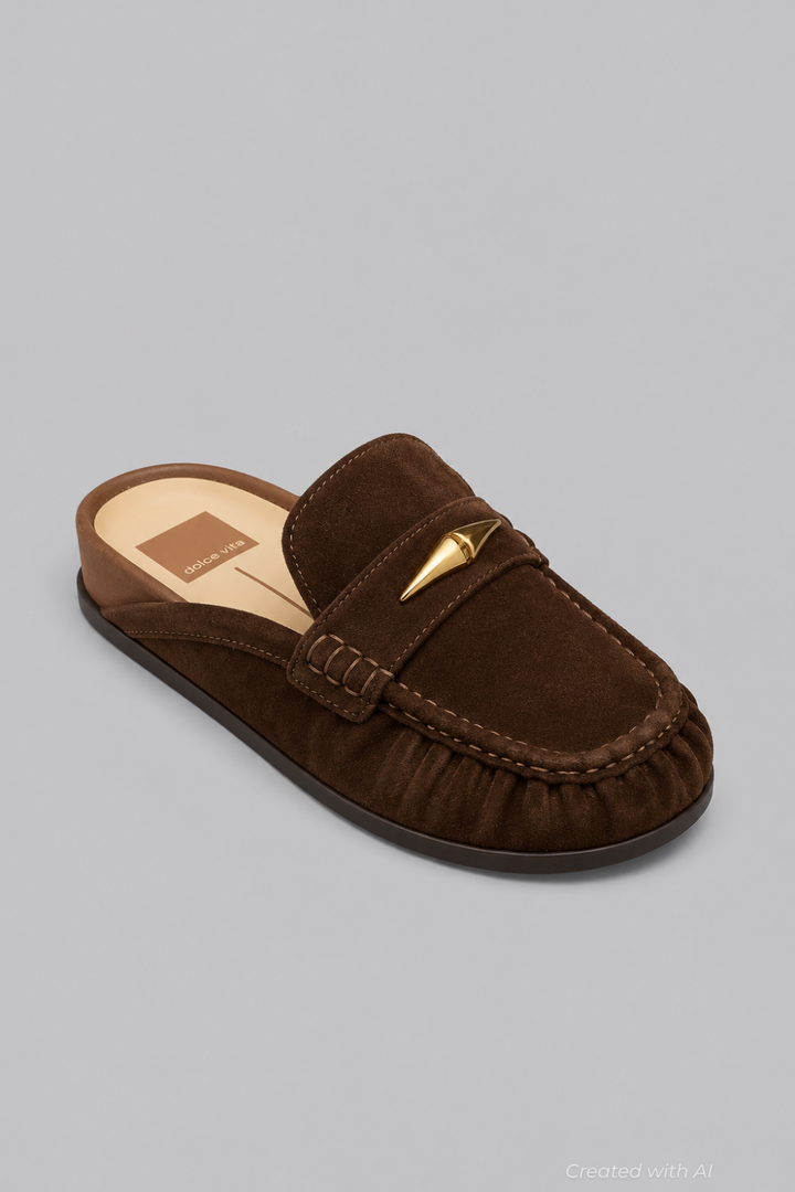 Women’s Jodero Loafer Mules - Dark Brown Suede - 7.5 - Mules