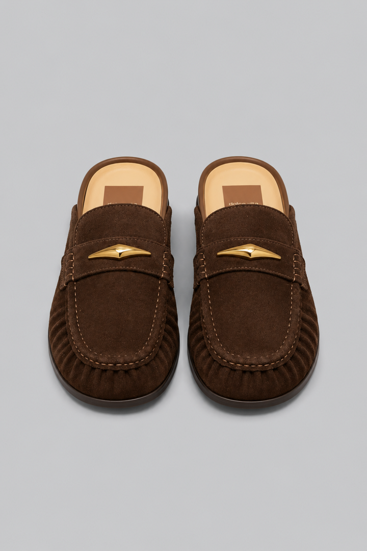 Women’s Jodero Loafer Mules - Dark Brown Suede - 7.5 - Mules