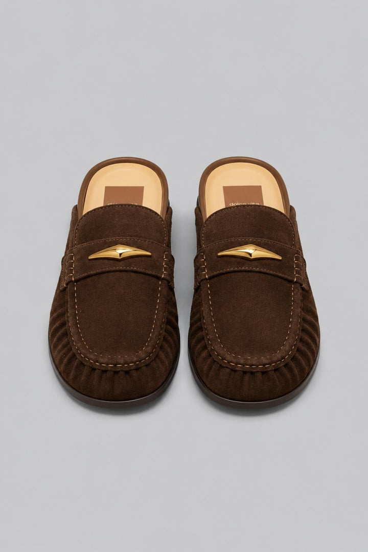 Women’s Jodero Loafer Mules - Dark Brown Suede - 7.5 - Mules