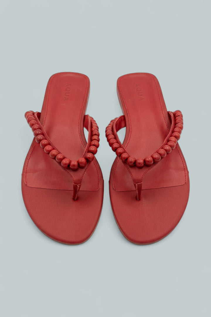 Women’s Jules Embellished Thong Sandals - Red - 11 - Flip Flop