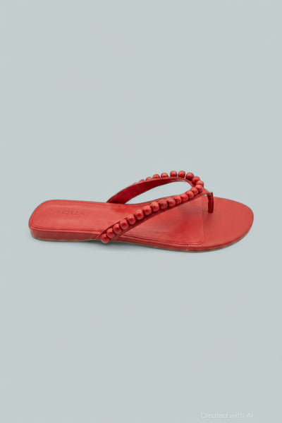Women’s Jules Embellished Thong Sandals - Red - 11 - Flip Flop