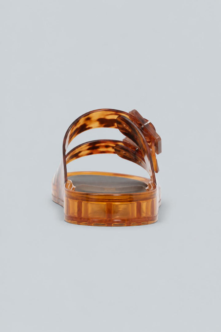 Women’s Julio Slide Sandals - Tortoise Vinyl - 8 - Sandal