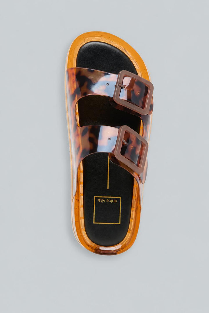 Women’s Julio Slide Sandals - Tortoise Vinyl - 8 - Sandal