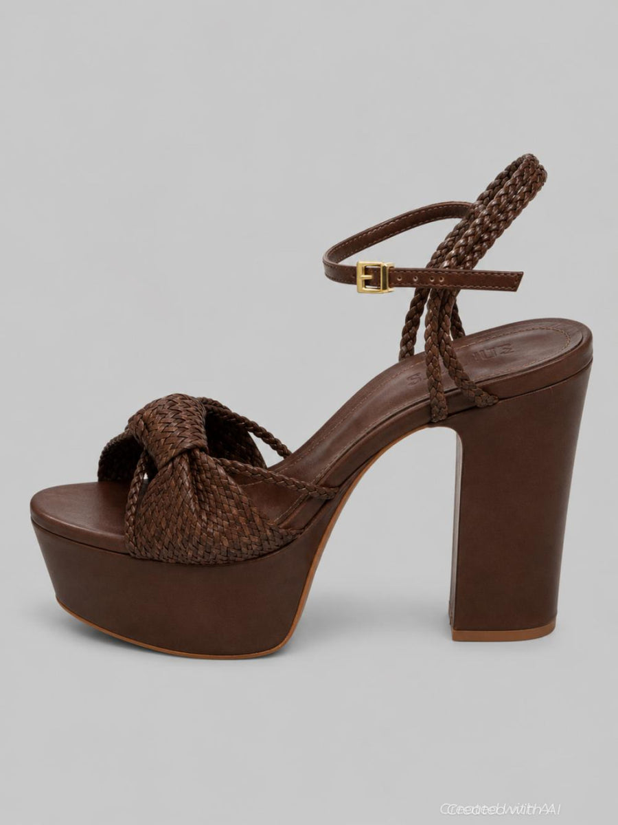 Women’s Kalina Platform Sandals - Root Brown - 8 - Sandal