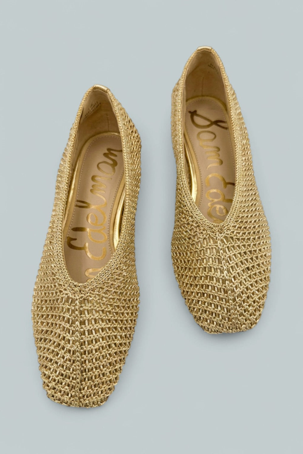 Women’s Kasey Knit Ballet Flats - Amber Gold - 7.5 - Flats