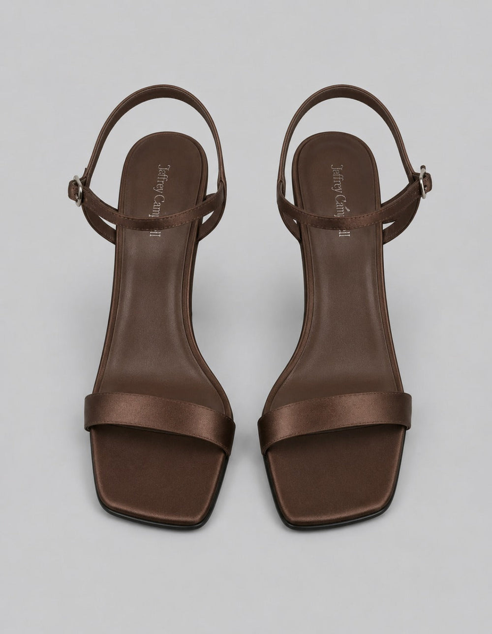 Women’s Kassandra Wedge Sandals - Brown Satin - 10 - Sandal