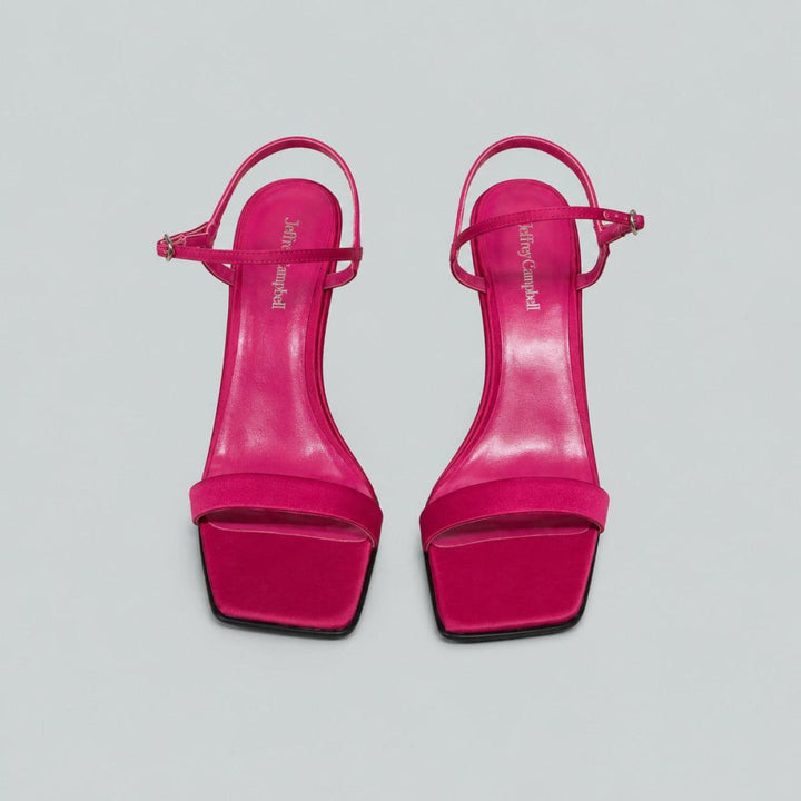 Women’s Kassandra Wedge Sandals - Fuchsia Satin - 8.5 - Sandal