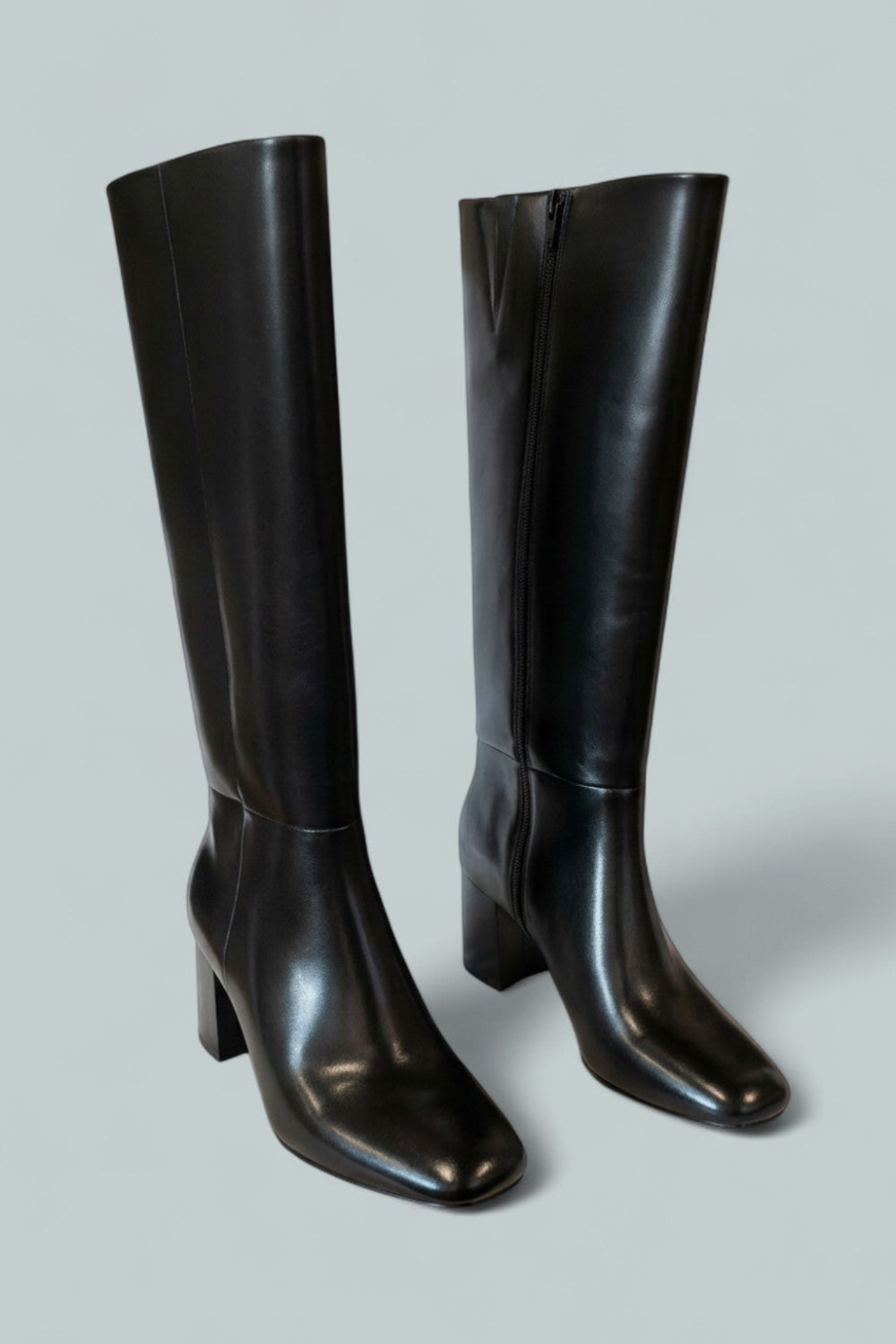 Women’s Katy Tall Block Heel Boots - Black - 6 - Boots
