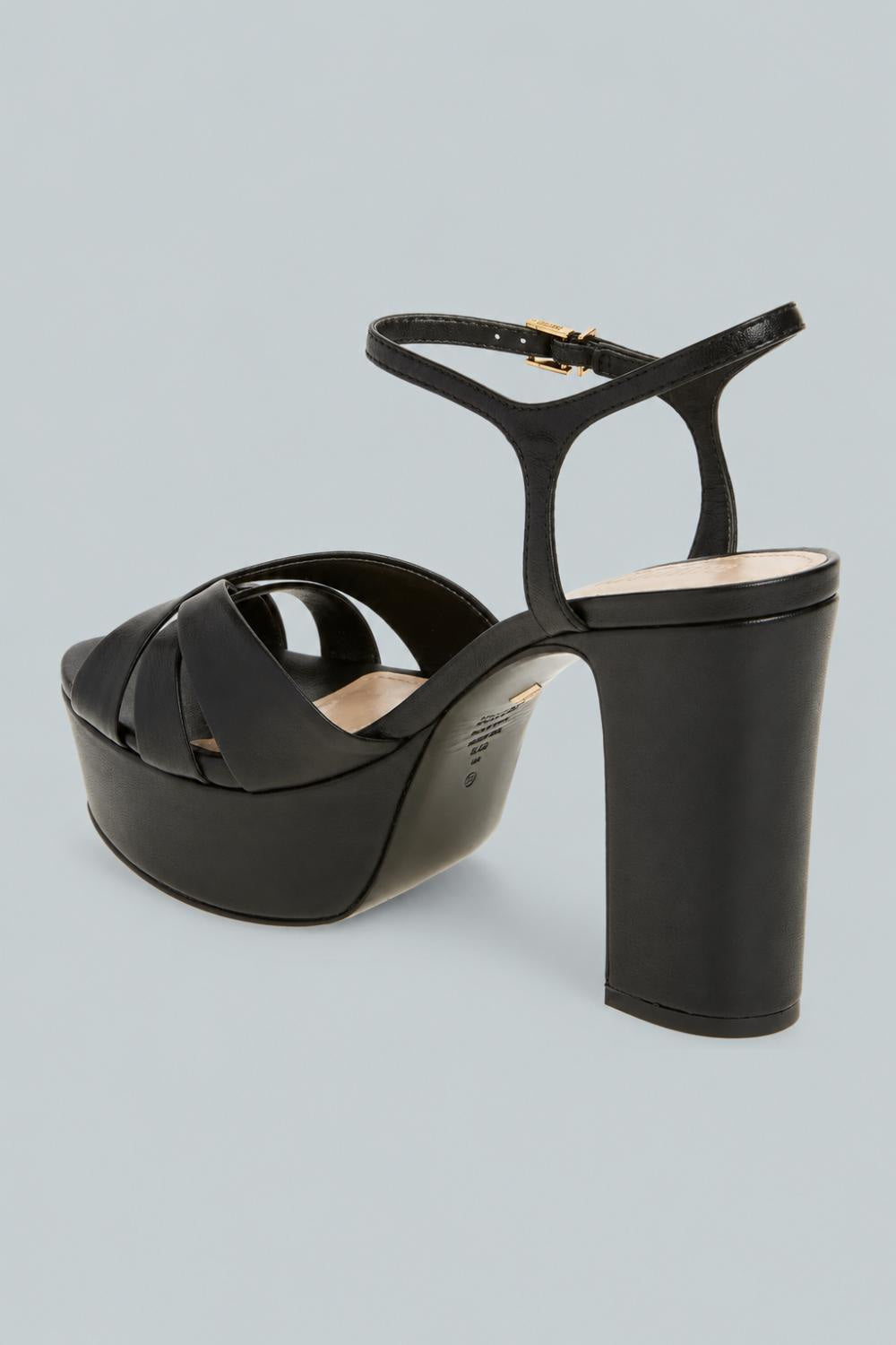 Women’s Keefa High-Heel Platform Sandals - Black Suede - Heels
