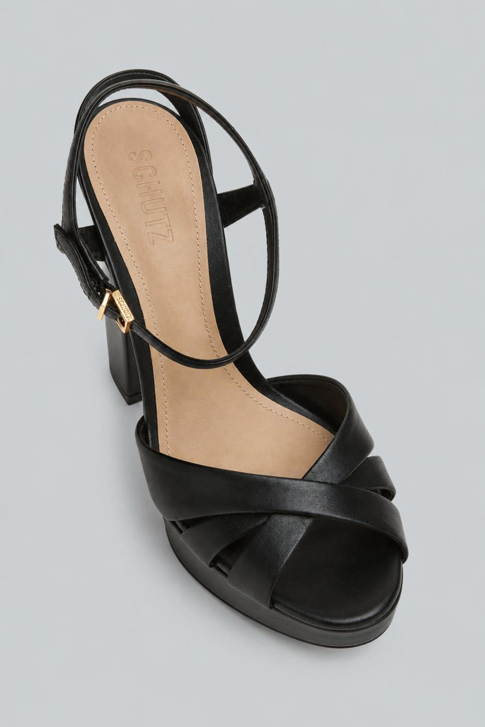 Women’s Keefa High-Heel Platform Sandals - Black Suede - Heels
