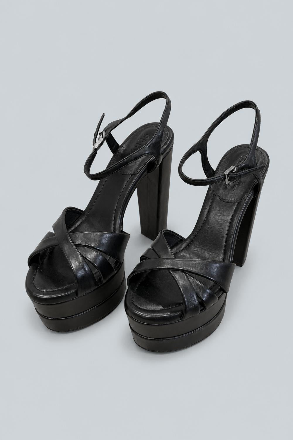 Women’s Keefa High Platform Sandals Black - Black - 6.5US - Sandal