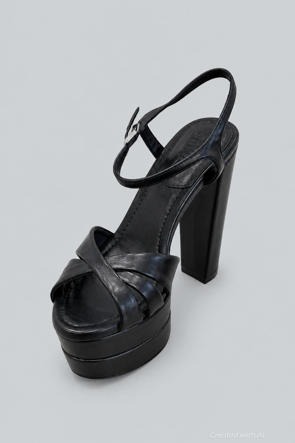 Women’s Keefa High Platform Sandals Black - Black - 6.5US - Sandal