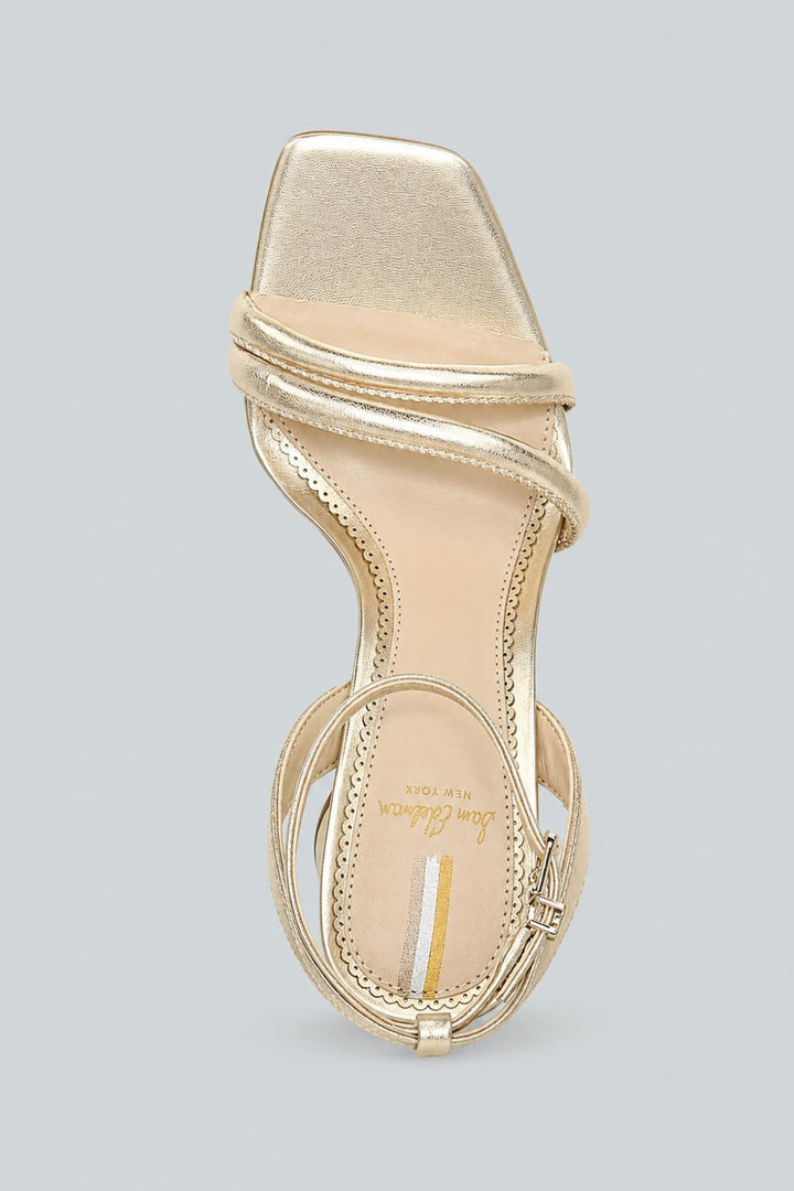 Women’s Kia Ankle Strap High Heel Sandals - Gold - 6.5 - Heels