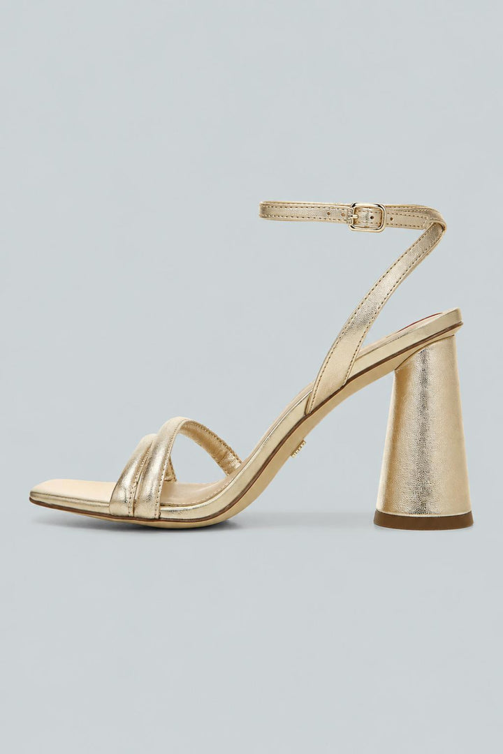 Women’s Kia Ankle Strap High Heel Sandals - Gold - 6.5 - Heels