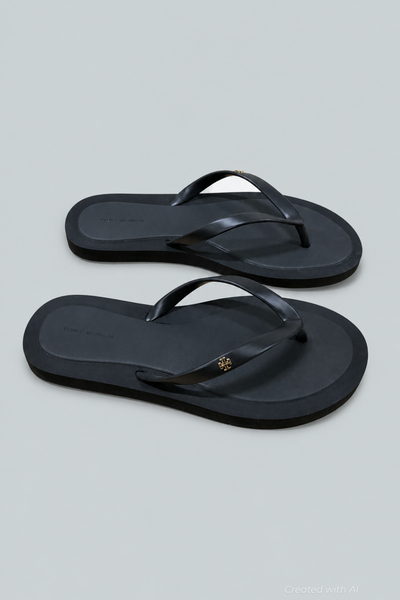 Women’s Kira Padded Flip Flop Sandals - Perfect Black - 8 - Flip Flop