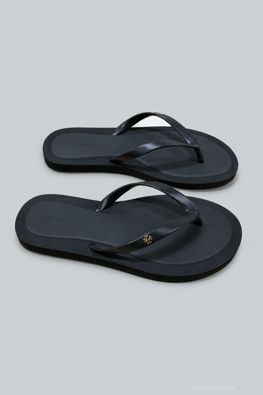 Women’s Kira Padded Flip Flop Sandals - Perfect Black - 8 - Flip Flop