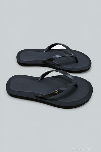 Women’s Kira Padded Flip Flop Sandals - Perfect Black - 8 - Flip Flop