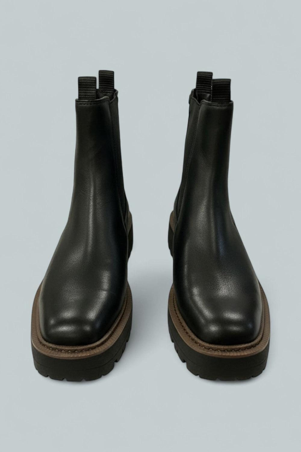 Women’s Laguna Waterproof Pull On Booties - Black Leather - 8.5 - Boot