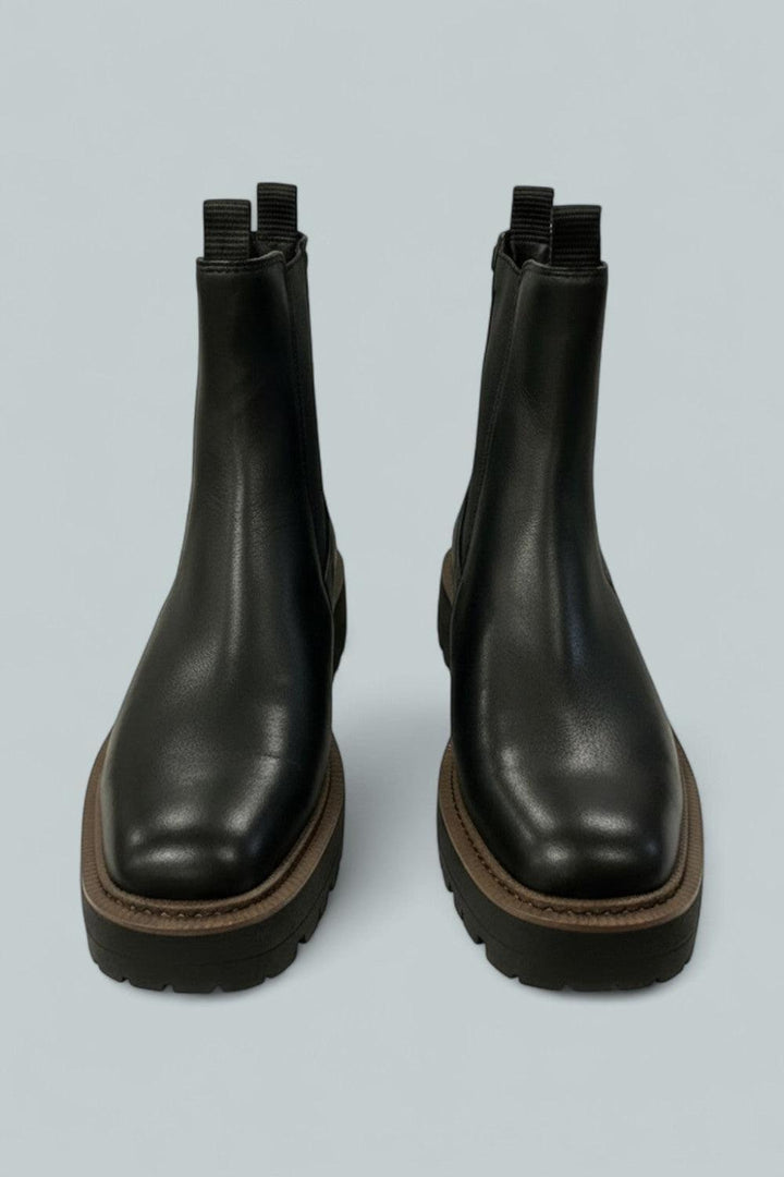 Women’s Laguna Waterproof Pull On Booties - Black Leather - 8.5 - Boot