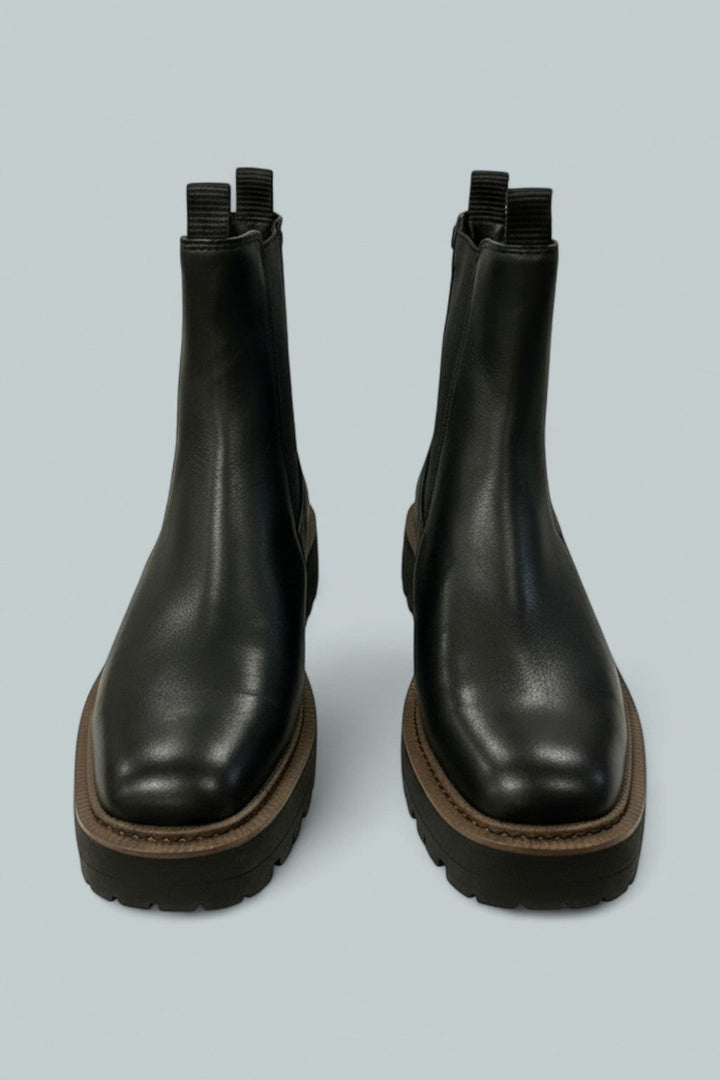 Women’s Laguna Waterproof Pull On Booties - Black Leather - 8.5 - Boot