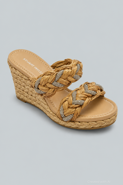 Women’s Lana Espadrille Wedge Sandals - Natural - 8 - Espadrille