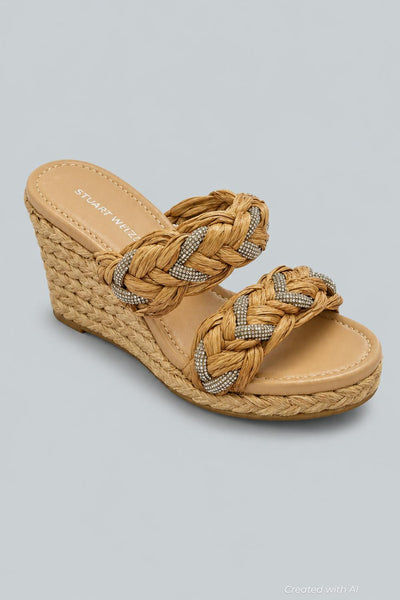 Women’s Lana Espadrille Wedge Sandals - Natural - 8 - Espadrille