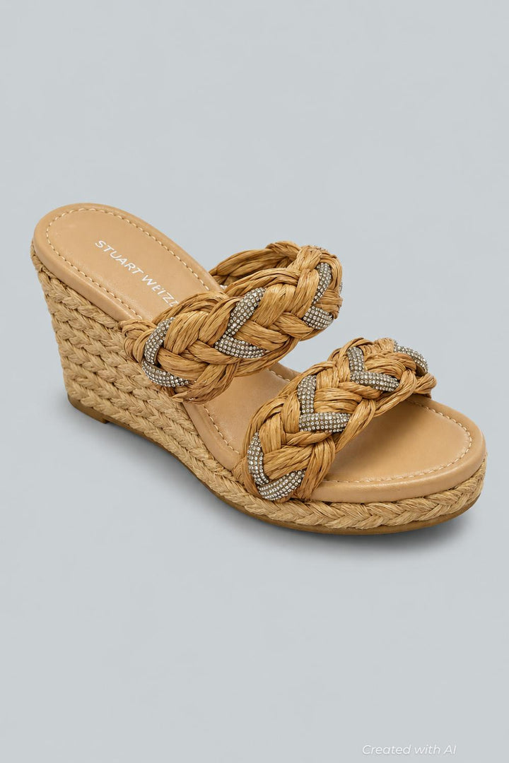 Women’s Lana Espadrille Wedge Sandals - Natural - 8 - Espadrille