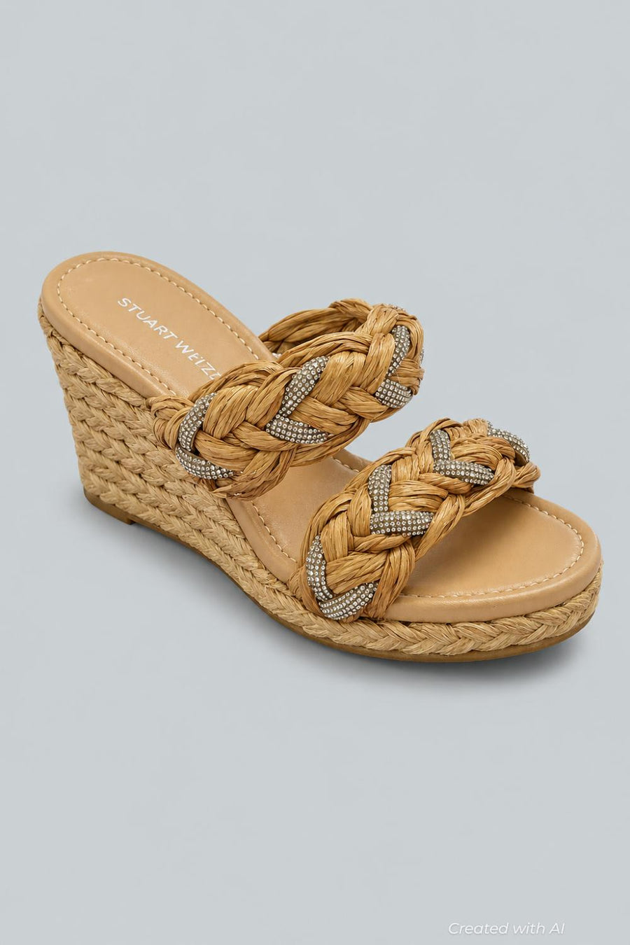 Women’s Lana Espadrille Wedge Sandals - Natural - 8 - Espadrille