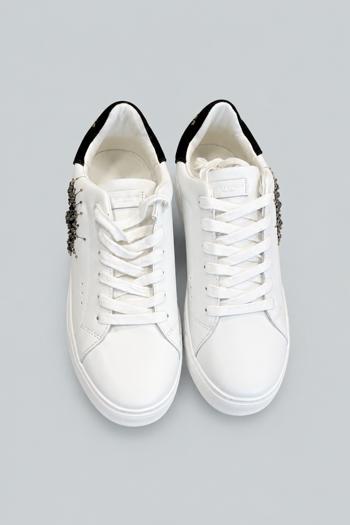 Women’s Laney Eye Embellished Platform Low Top Sneakers - White - 8.5 - Sneaker