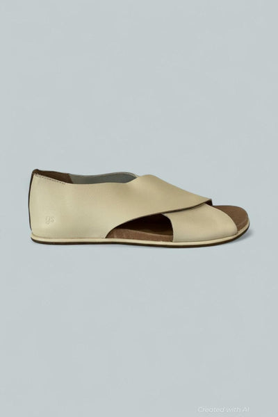Women’s Laniey Slip On Crisscross Sandals - Stone Leather - 7.5 - Sandals