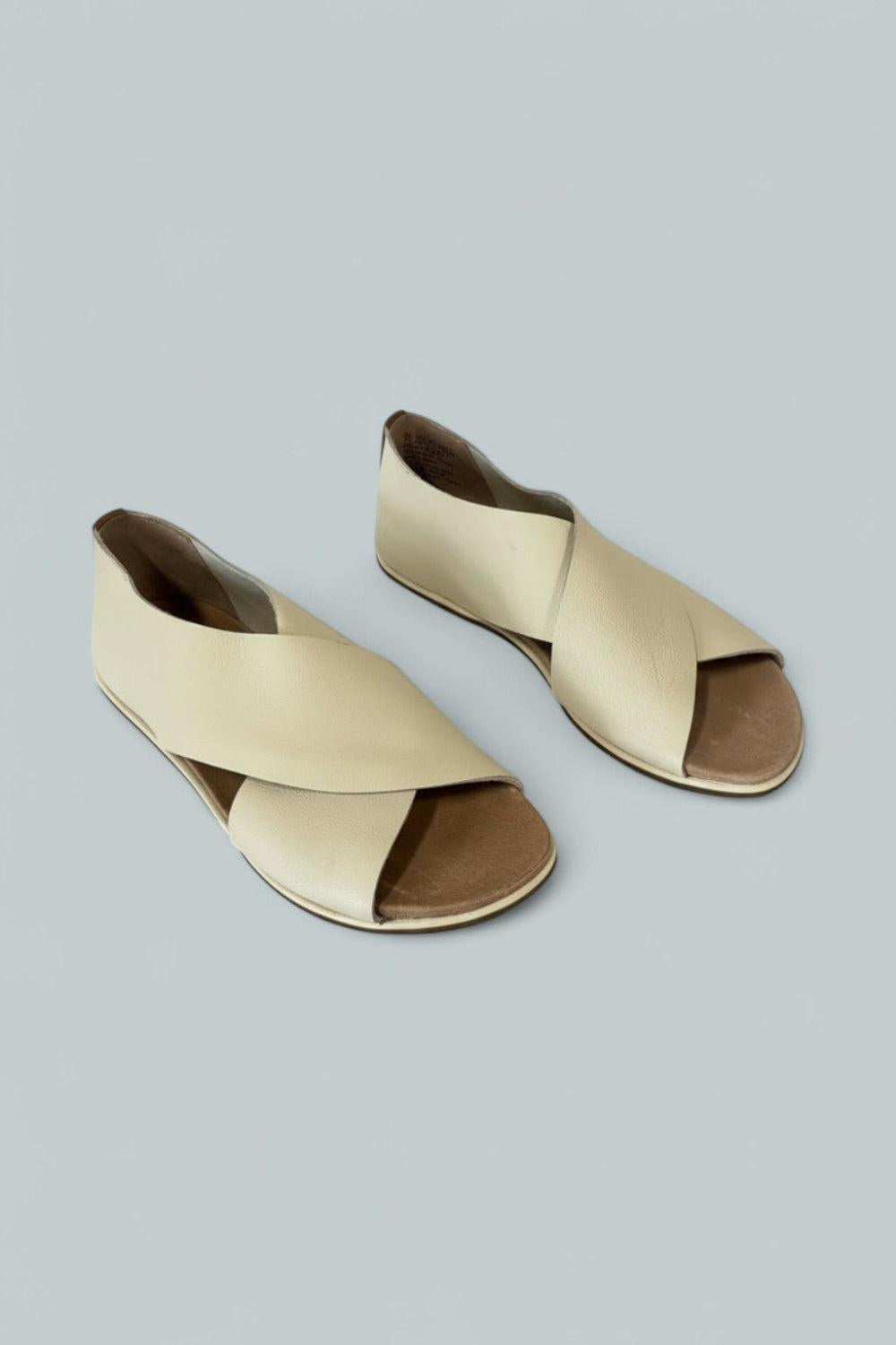 Women’s Laniey Slip On Crisscross Sandals - Stone Leather - 7.5 - Sandals