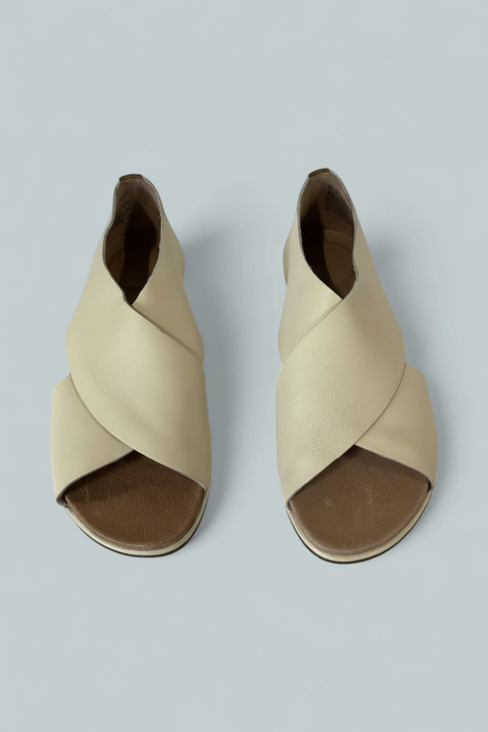 Women’s Laniey Slip On Crisscross Sandals - Stone Leather - 7.5 - Sandals