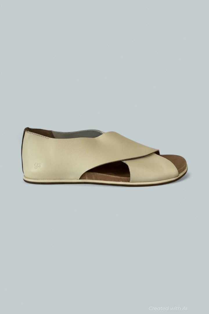 Women’s Laniey Slip On Crisscross Sandals - Stone Leather - 7.5 - Sandals