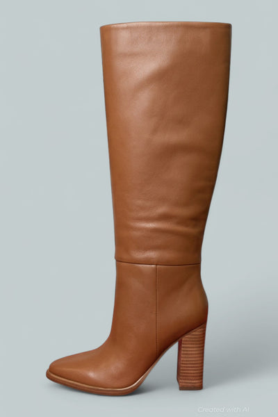 Women’s Lannie High Heel Boots - Medium Natural - 6 - Boots